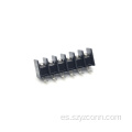 Bloques de terminales de barrera de paso de 9,5 mm negros 6P